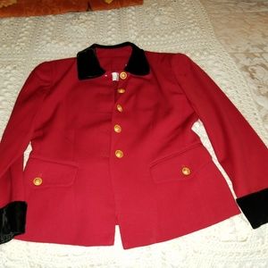 Dana Buchman Red Blazer